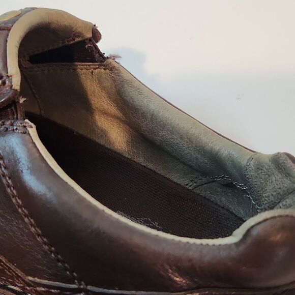 Merrell World Legend Stollen J45051 Men’s Size 8 Pebbled Brown Leather Loafers - Picture 11 of 15